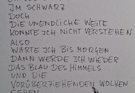 Heute habe ich ...