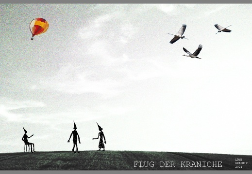 Flug der Kraniche